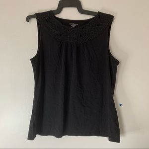 Croft and Barrow embroidered shell tank